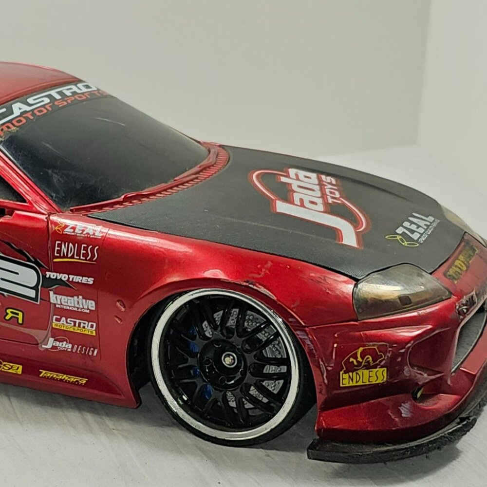 Jada Toys Toyota Supra RC Car 1/10 Scale REDLINR Skunk2 No Controller